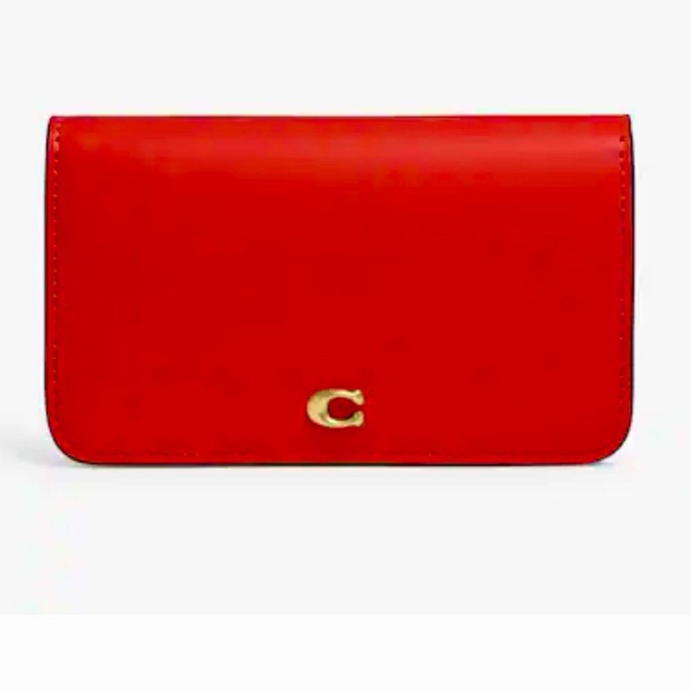 Coach Slim Card Case In Colorblock